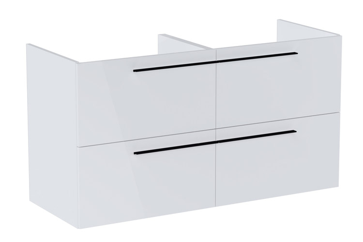 Roca Ella Szafka Łazienkowa 120 cm z czterema szufladami biały połysk (A857772806)